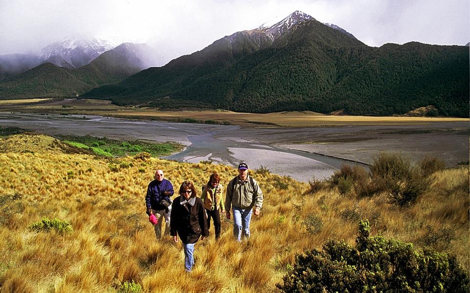 Hike the spectacular 6000 acre Wilderness Lodge sheep farm in New Zealand