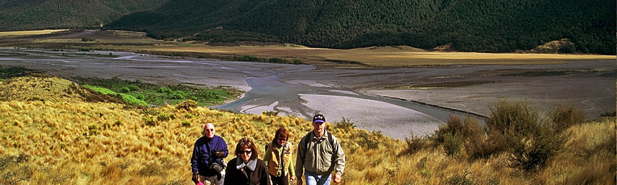 Hike the spectacular 6000 acre Wilderness Lodge sheep farm in New Zealand