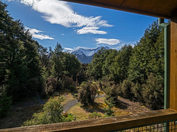 sundecks looking out to the Southern Alps