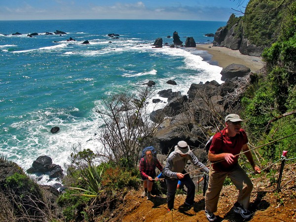 hike rugged Tasman seacoast